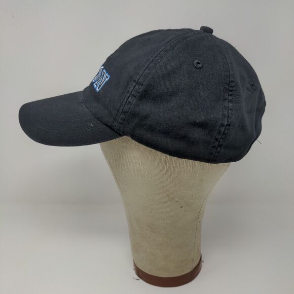 ADAMS Upscale Fashion Headwear Devon Black Strapback Hat Cap Embroidered - Picture 5 of 11